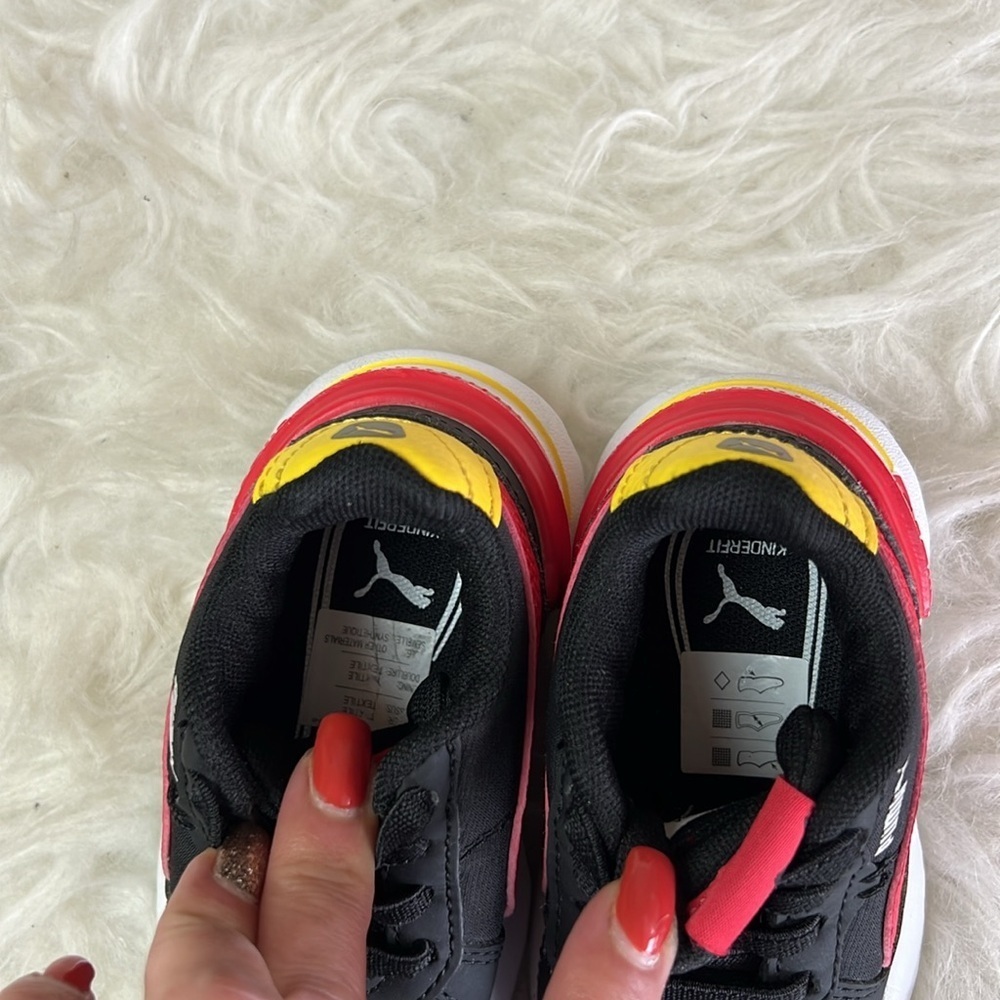 Puma Infant/Toddler Boys Graviton Tech AC INF Black/Red Sneakers Size US 5C - Picture 12 of 16